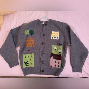 Cute Grey Cardigan (made in korea)
